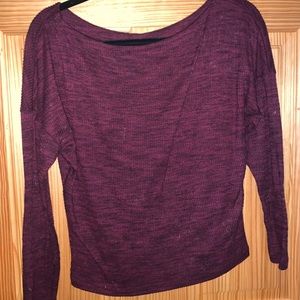 Express plum sweater
